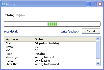 Ninite installer screenshot